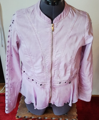Damenjacke jeans flieder - jeans,