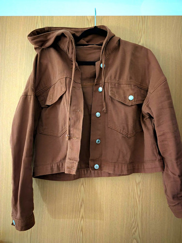 Damen jeansjacke braun - damen,