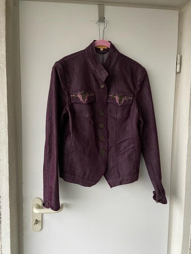 Biba damenjeansjacke lila - in,