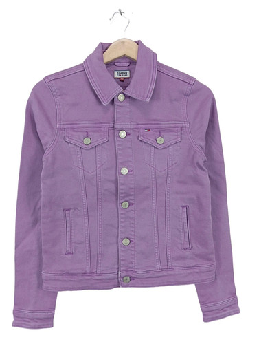 Tommy hilfiger jeansjacke lila - tommy,