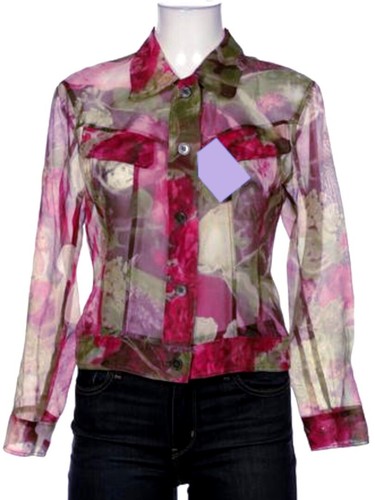 Seidenjacke bunt blumen - seidenjacke,